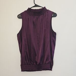 Sere Nade Women's Medium Purple Sleeveless Blouse
